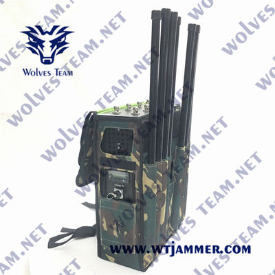 5.8G WiFi RF バックパック信号妨害器 90W GSM DCS テロ対策