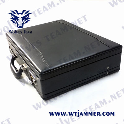 40W 携帯信号妨害器 調節可能なRF 150m 手持ちスーツケース GSM DCS